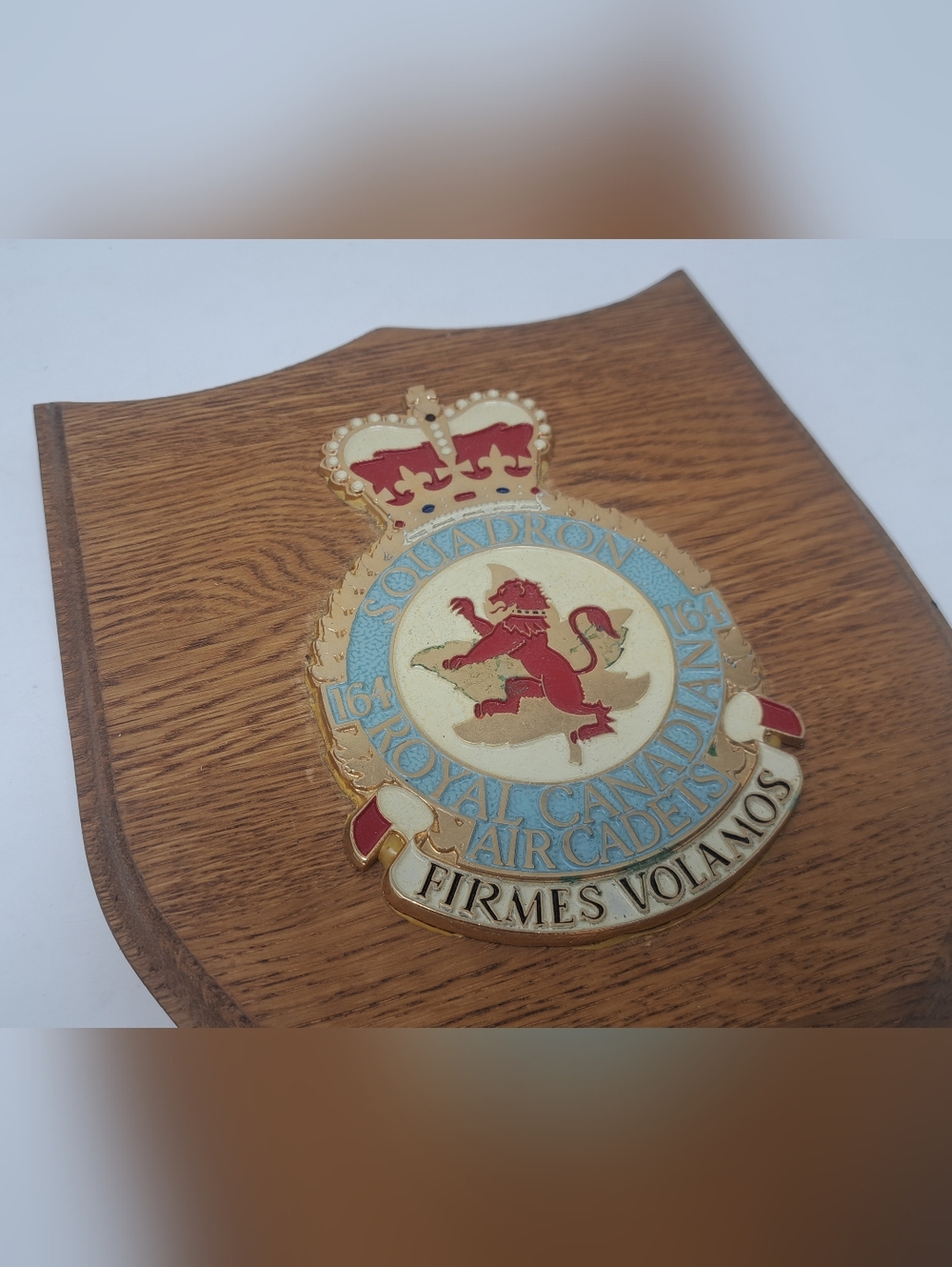 Royal Canadian Air Cadets Squadron 164 Vintage Wood Plaque Armed Forces Military - Picture 3 of 7